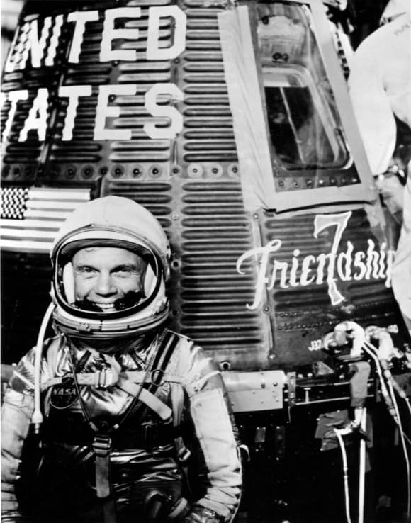 John Glenn primer estadounidense en órbita hace 60 años